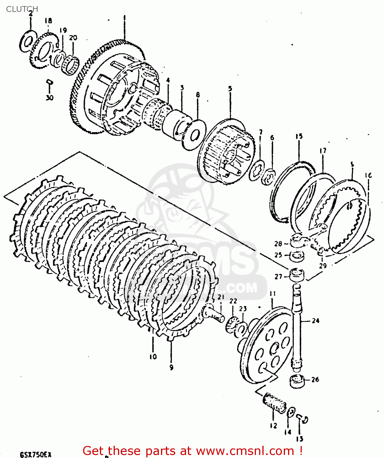 CLUTCH GSX750 1980 (T) (E01 E02 E06 E22 E24)
