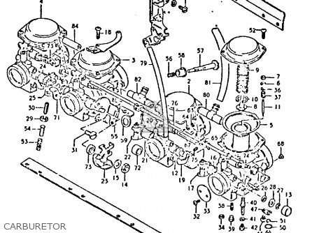 CARBURETOR - GSX750 1980 (T) (E01 E02 E06 E22 E24)