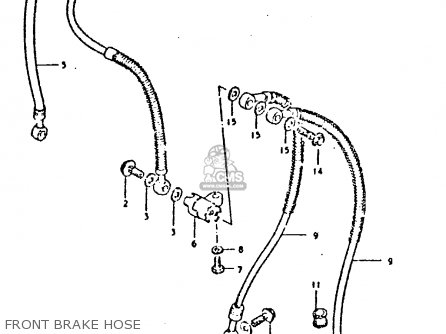 FRONT BRAKE HOSE - GSX750 1980 (T) (E01 E02 E06 E22 E24)