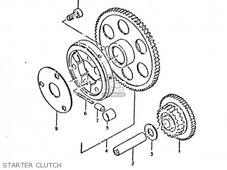 STARTER CLUTCH - GSX750 1980 (T) (E01 E02 E06 E22 E24)