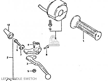 LEFT HANDLE SWITCH - GSX750 1981 (X) (E01 E02 E06 E22 E24)