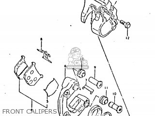 FRONT CALIPERS - GSX750 1981 (X) (E01 E02 E06 E22 E24)