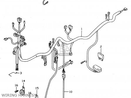 WIRING HARNESS - GSX750 1998 (W) (E02 E04 E17 E18 E22 E25 E34)