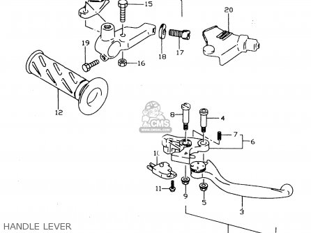 HANDLE LEVER - GSX750 1998 (W) (E02 E04 E17 E18 E22 E25 E34)