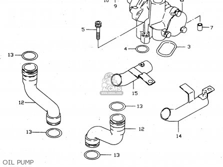 OIL PUMP - GSX750 1998 (W) (E02 E04 E17 E18 E22 E25 E34)