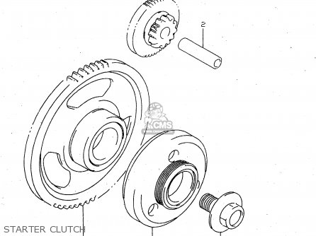 STARTER CLUTCH - GSX750 1998 (W) (E02 E04 E17 E18 E22 E25 E34)