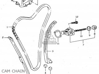 CAM CHAIN - GSX750 1999 (X) (E02 E04 E17 E18 E22 E25 E34)