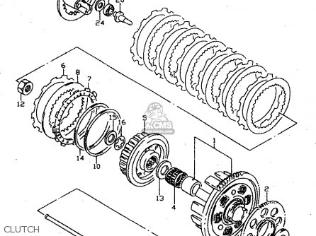 CLUTCH - GSX750 1999 (X) (E02 E04 E17 E18 E22 E25 E34)