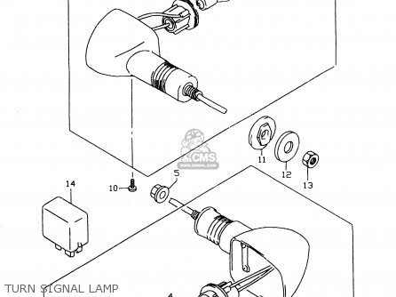 TURN SIGNAL LAMP - GSX750 1999 (X) (E02 E04 E17 E18 E22 E25 E34)