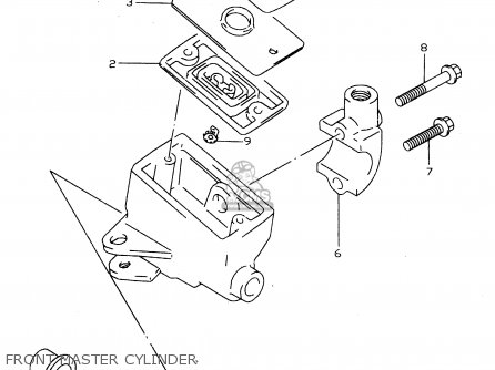 FRONT MASTER CYLINDER - GSX750 1999 (X) (E02 E04 E17 E18 E22 E25 E34)