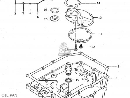 OIL PAN - GSX750 1999 (X) (E02 E04 E17 E18 E22 E25 E34)