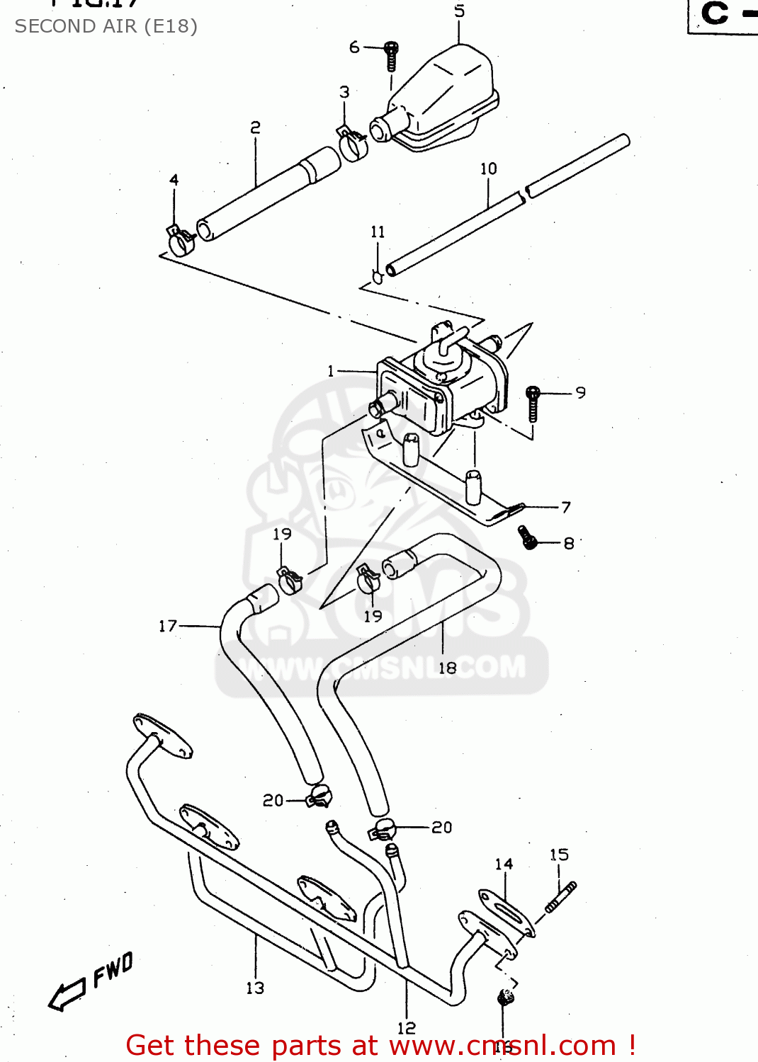 SECOND AIR (E18) GSX750 2000 (Y)
