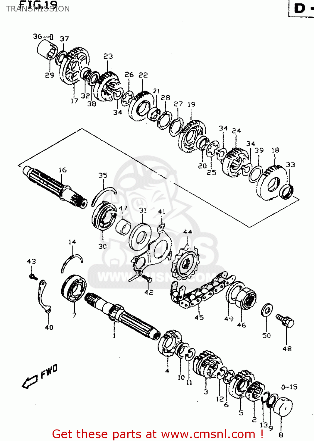 TRANSMISSION GSX750 2000 (Y)