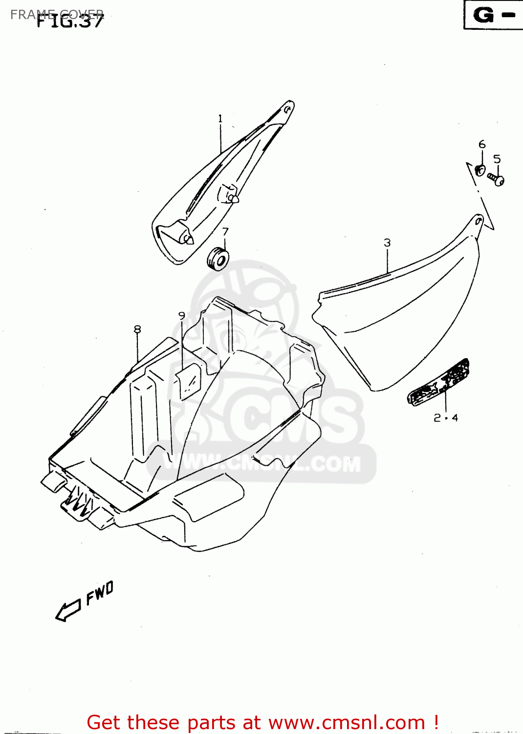 FRAME COVER GSX750 2000 (Y)