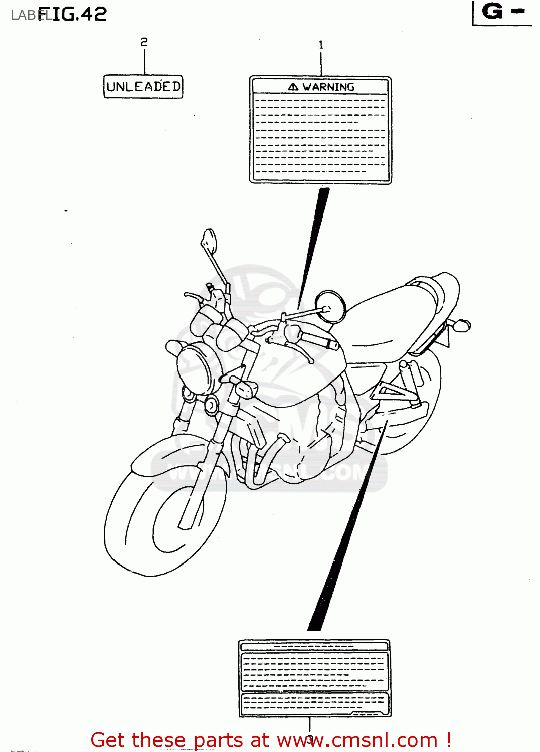 LABEL GSX750 2000 (Y)