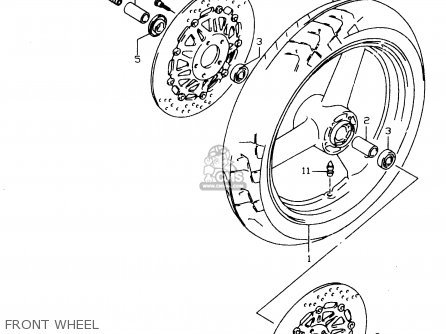 FRONT WHEEL - GSX750 2000 (Y)