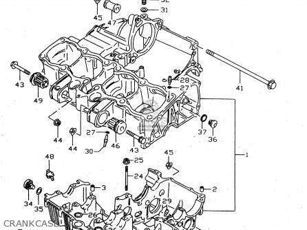 CRANKCASE - GSX750 2000 (Y)