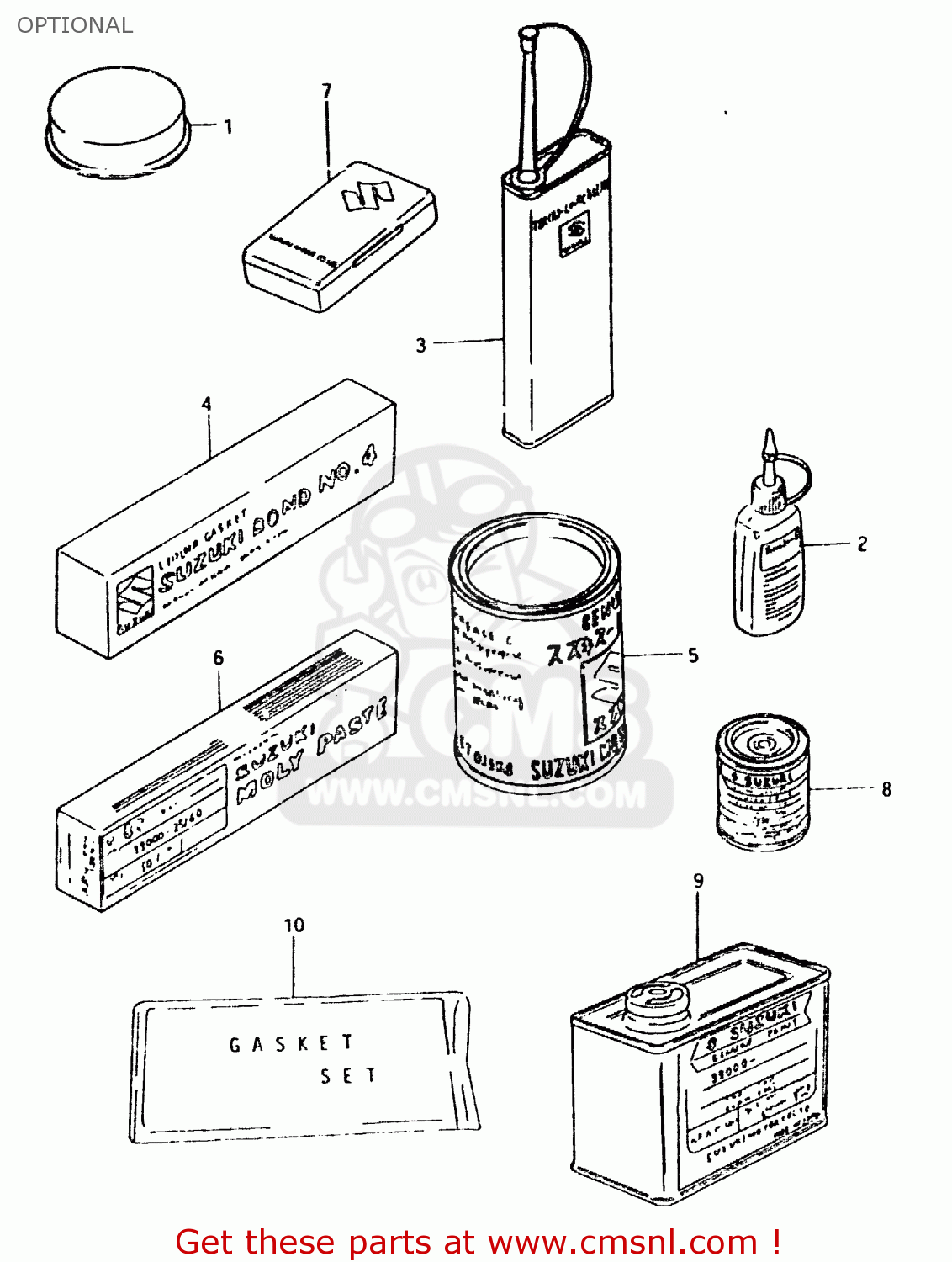 OPTIONAL GSX750E 1980 (T) (01 02 04 6 16 17 18 21 22 24 25 26 27 30 34 39
