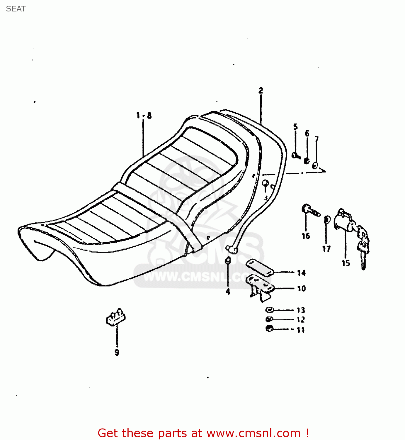 SEAT GSX750E 1981 (X) (1 2 4 6 15 16 17 18 21 22 24 25 26 27 30 34 39