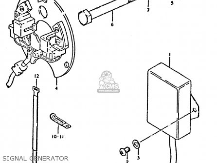 SIGNAL GENERATOR - GSX750E 1981 (X) (1 2 4 6 15 16 17 18 21 22 24 25 26 27 30 34 39