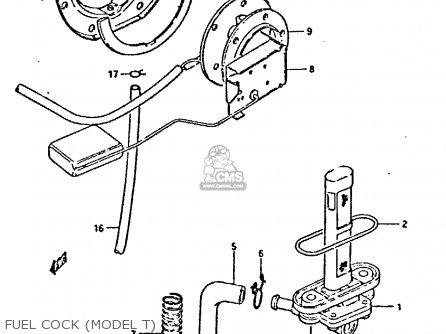 FUEL COCK (MODEL T) - GSX750E 1981 (X) (1 2 4 6 15 16 17 18 21 22 24 25 26 27 30 34 39