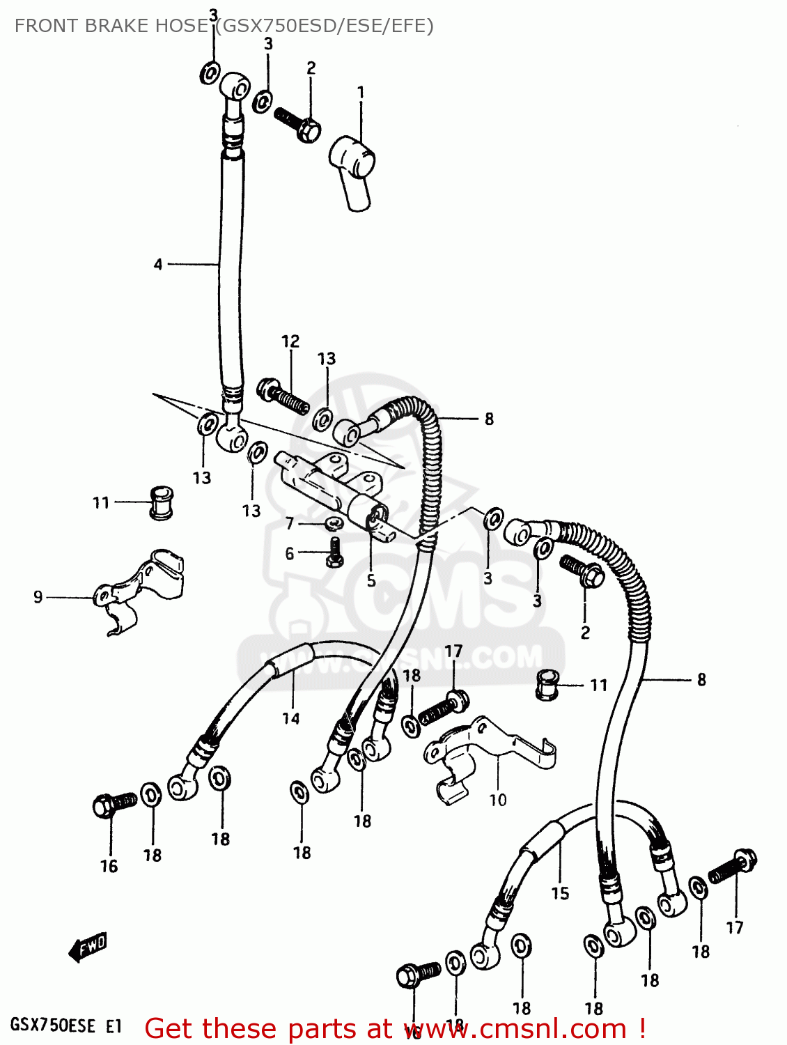 Suzuki GSX750E 1984 (E) (E01 E02 6 15 16 17 18 21 22 24 25 26 30 34 39 ...