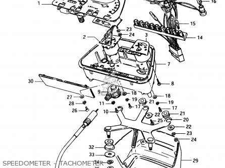 SPEEDOMETER - TACHOMETER - GSX750E 1984 (E) (E01 E02 6 15 16 17 18 21 22 24 25 26 30 34 39)