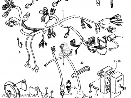 WIRING HARNESS - GSX750E 1984 (E) (E01 E02 6 15 16 17 18 21 22 24 25 26 30 34 39)