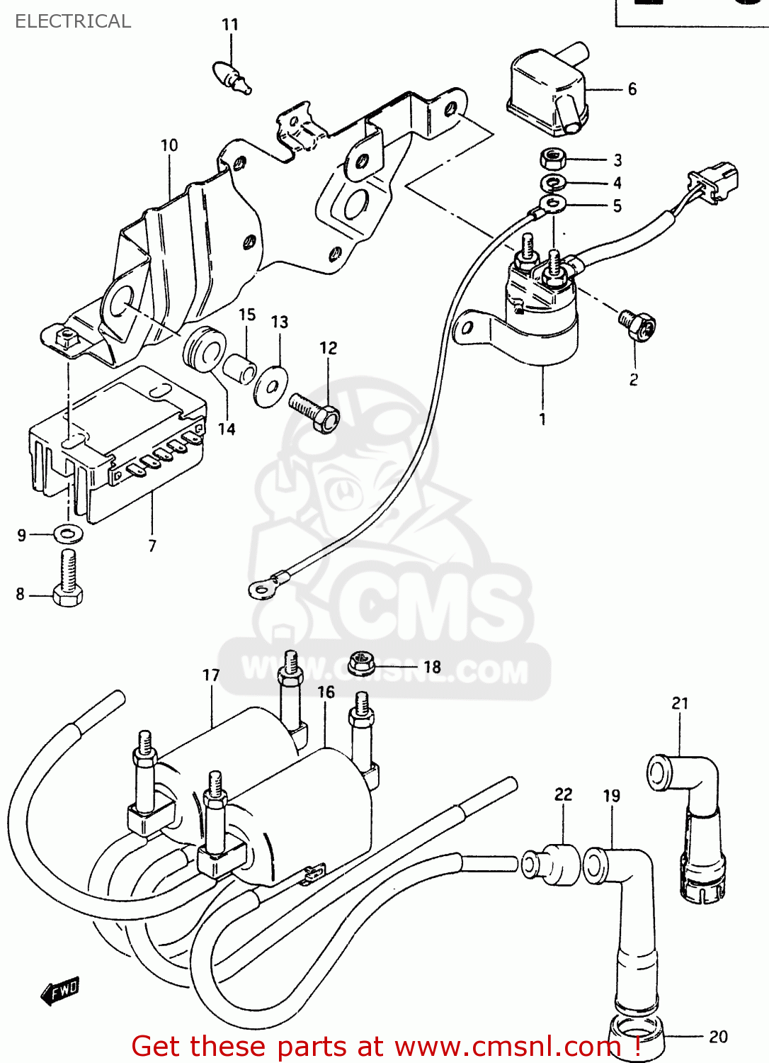 Suzuki GSX750E 1985 (F) (E01 E02 E21 E24) ELECTRICAL - buy original ...