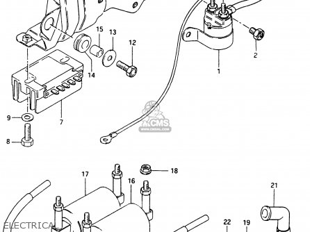 ELECTRICAL - GSX750E 1985 (F) (E01 E02 E21 E24)