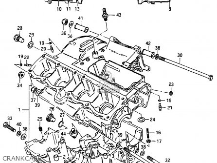 CRANKCASE - GSX750E 1985 (F) (E01 E02 E21 E24)