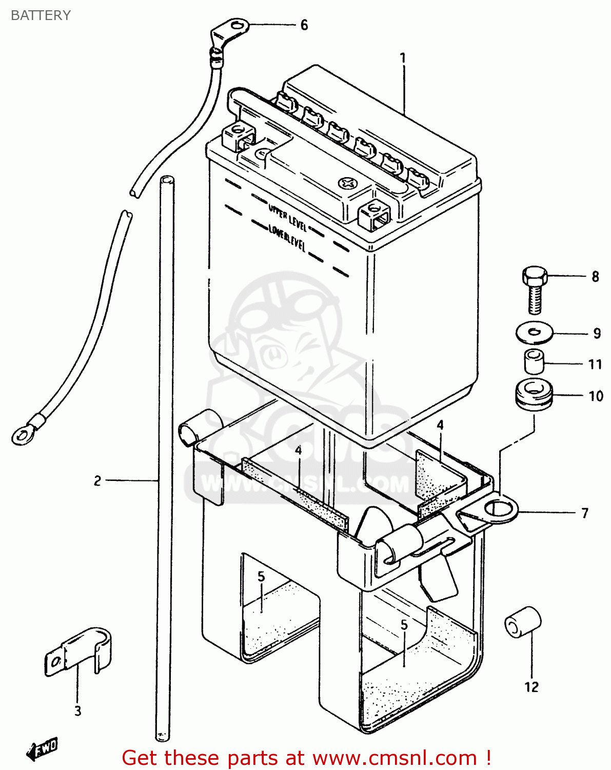 BATTERY GSX750EF 1984 (E) (E1 2 4 6 15 16 17 18 21 22 24 25 26 30 34 39)