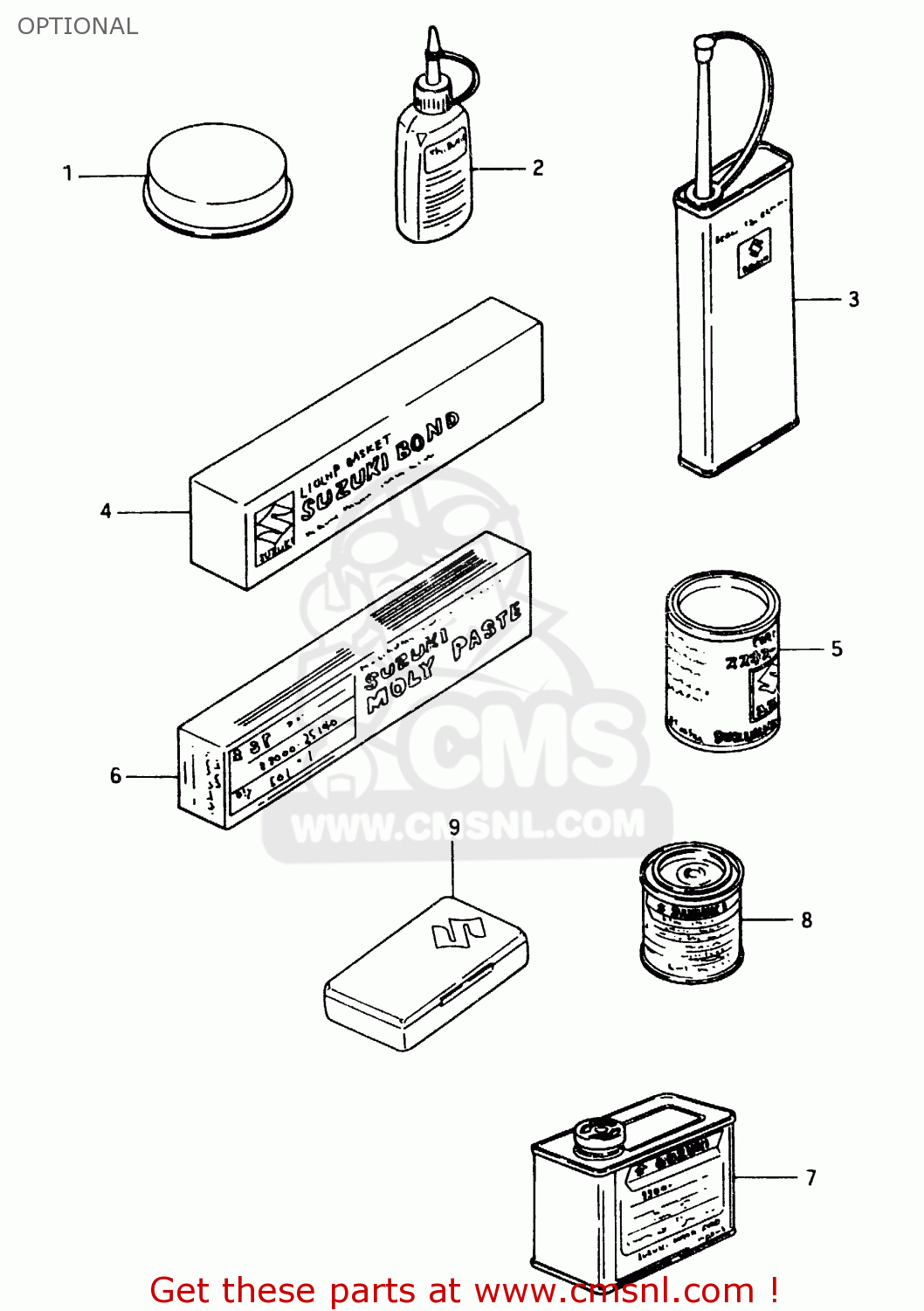 OPTIONAL GSX750EF 1984 (E) (E1 2 4 6 15 16 17 18 21 22 24 25 26 30 34 39)