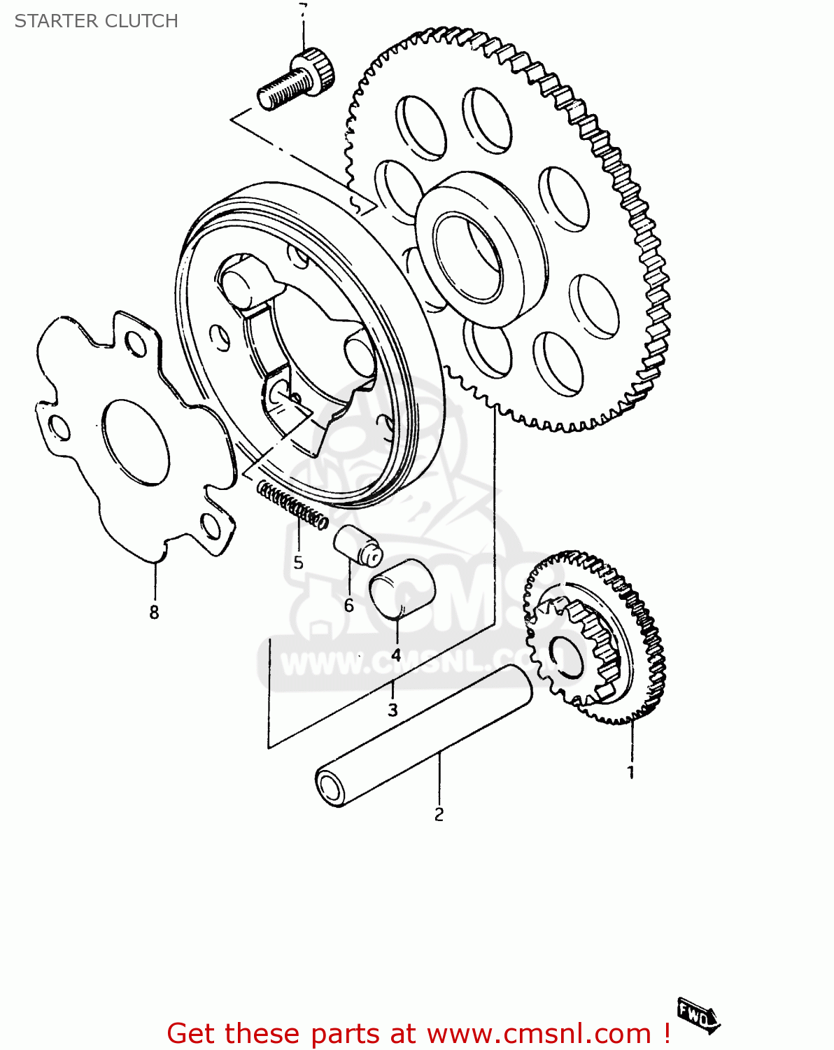 STARTER CLUTCH GSX750EF 1984 (E) (E1 2 4 6 15 16 17 18 21 22 24 25 26 30 34 39)
