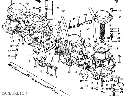 CARBURETOR - GSX750EF 1984 (E) (E1 2 4 6 15 16 17 18 21 22 24 25 26 30 34 39)