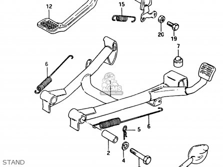 STAND - GSX750EF 1984 (E) (E1 2 4 6 15 16 17 18 21 22 24 25 26 30 34 39)