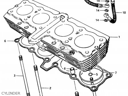 CYLINDER - GSX750EF 1984 (E) (E1 2 4 6 15 16 17 18 21 22 24 25 26 30 34 39)