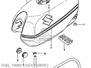 FUEL TANK (GSX750EFE) - GSX750EF 1984 (E) (E1 2 4 6 15 16 17 18 21 22 24 25 26 30 34 39)