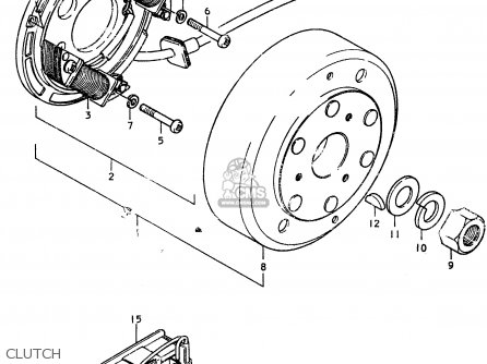 CLUTCH - GSX750ES 1983 (D) 1 2 4 6 15 16 17 18 21 22 24 25 26 27 30 34 39