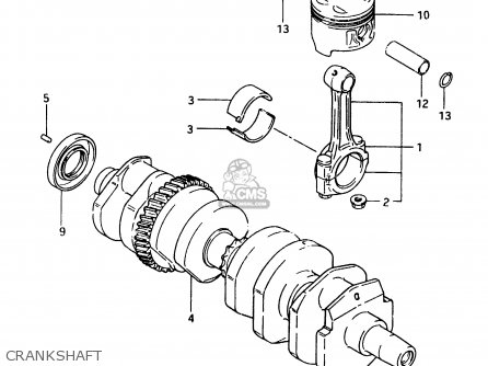 CRANKSHAFT - GSX750ES 1983 (D) 1 2 4 6 15 16 17 18 21 22 24 25 26 27 30 34 39