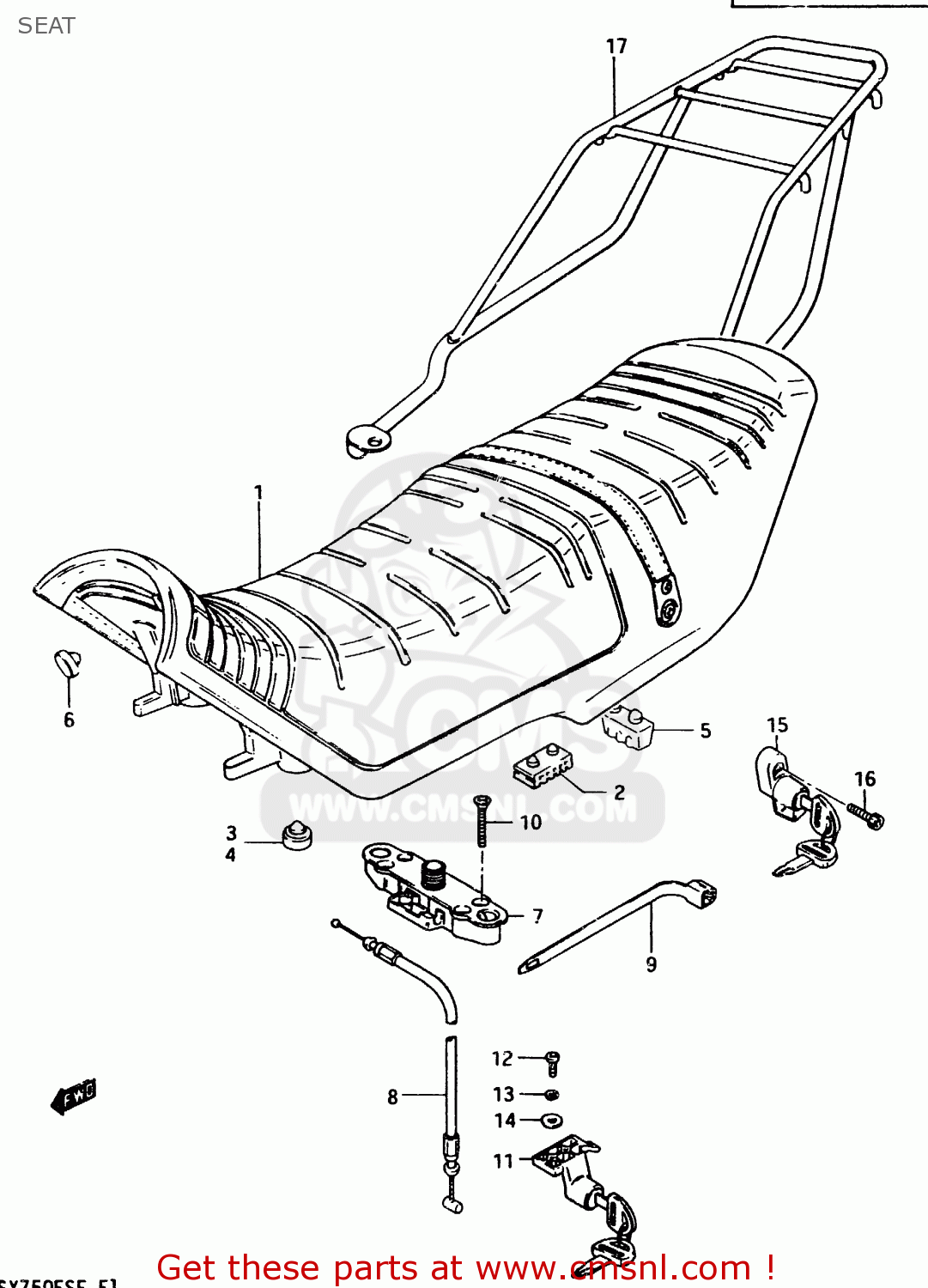 SEAT GSX750ES 1984 (E) (E01 E02 4 6 15 16 17 18 21 22 24 25 34 39 53)