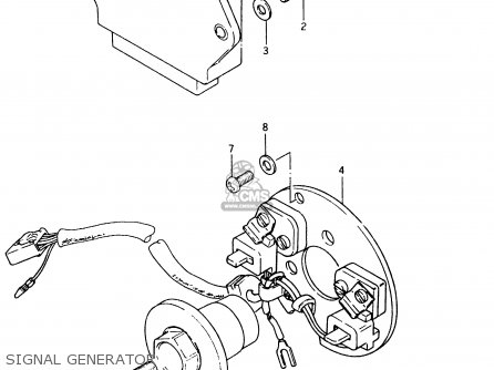 SIGNAL GENERATOR - GSX750ES 1984 (E) (E01 E02 4 6 15 16 17 18 21 22 24 25 34 39 53)