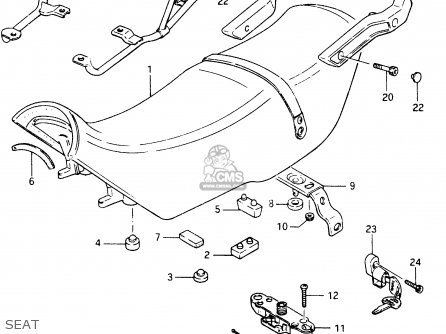 SEAT - GSX750ES 1985 (F) (E01 E2 E4 E6 E15 E16 17 22 24 25 26 34 39 53)