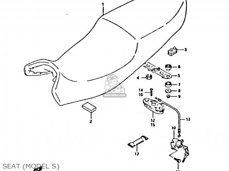 SEAT (MODEL S) - GSX750F 1989 (K) (E01 E02 E04 E15 E16 17 18 21 22 24 25 34 39 53