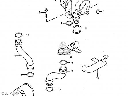 OIL PUMP - GSX750F 1989 (K) (E01 E02 E04 E15 E16 17 18 21 22 24 25 34 39 53