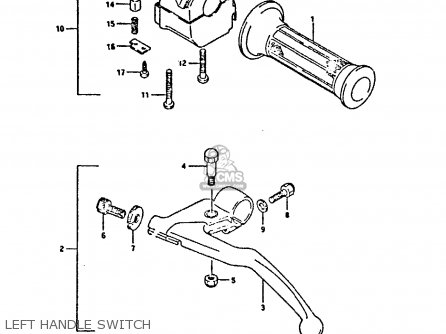 LEFT HANDLE SWITCH - GSX750F 1990 (L) (E01 E02 E04 E15 E16 17 18 21 22 24 25 34 39 53