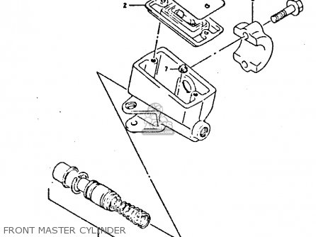 FRONT MASTER CYLINDER - GSX750F 1991 (M) (E01 E02 E04 E15 E16 17 18 21 22 24 25 34 39 53