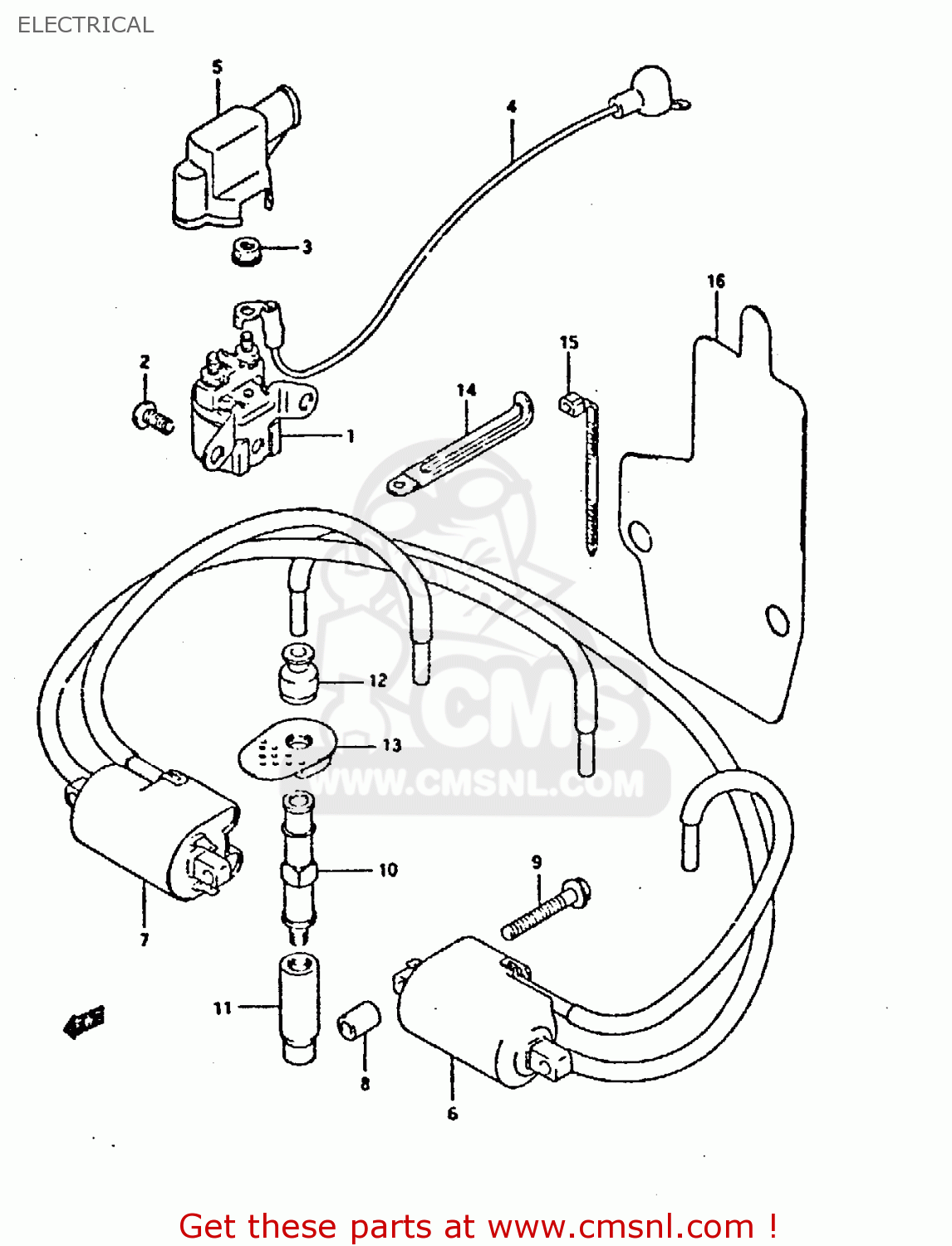 ELECTRICAL GSX750F 1992 (N) (E01 E02 04 15 16 17 18 21 22 24 25 30 34 39 53
