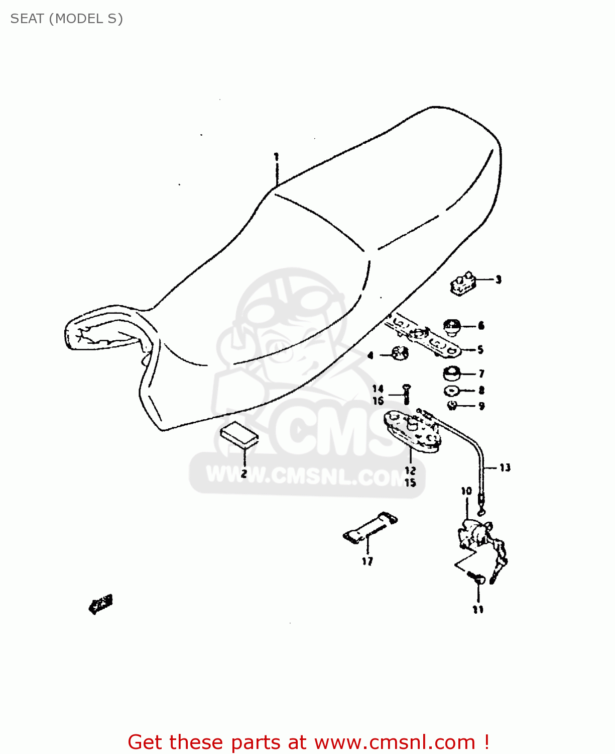 SEAT (MODEL S) GSX750F 1992 (N) (E01 E02 04 15 16 17 18 21 22 24 25 30 34 39 53