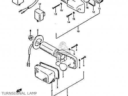 TURNSIGNAL LAMP - GSX750F 1992 (N) (E01 E02 04 15 16 17 18 21 22 24 25 30 34 39 53